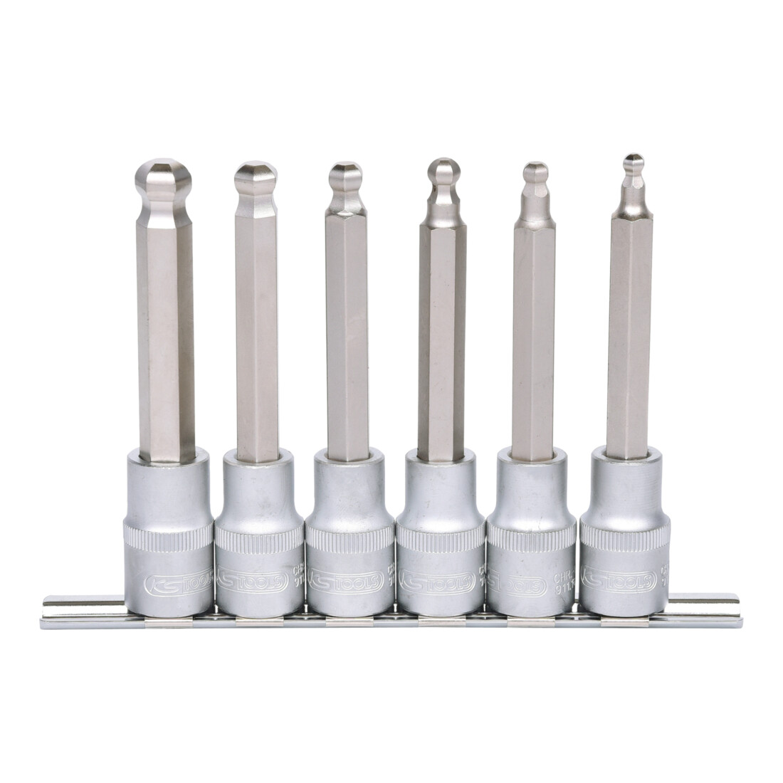 KS TOOLS 1/2' Jeu de douilles tournevis 6 pans intérieur, longues, 6 pcs.
