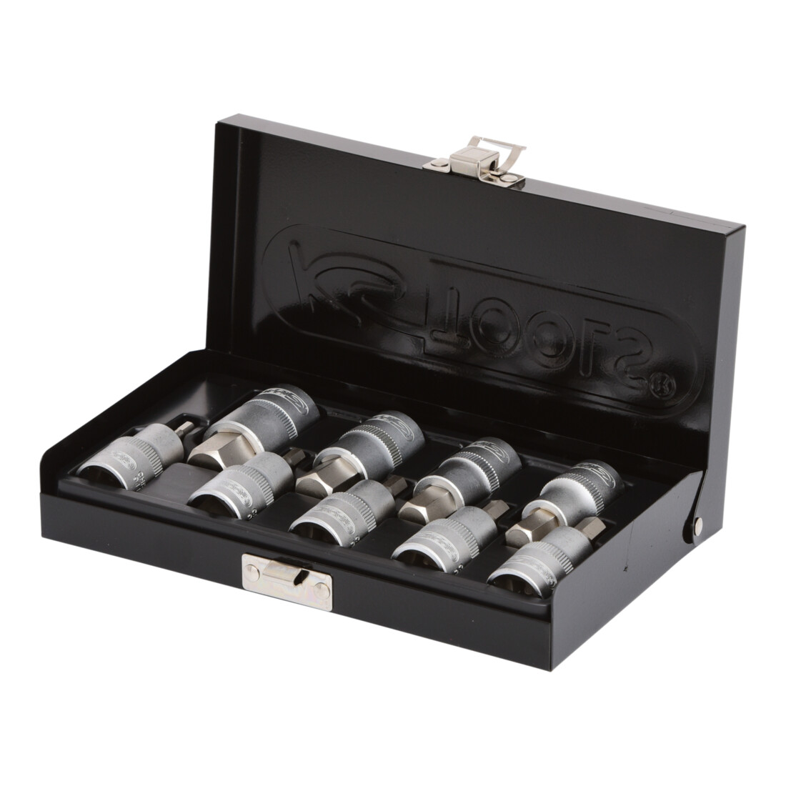 KS TOOLS 1/2' Jeu de douilles tournevis 6 pans intérieur, courtes, 9 pcs.
