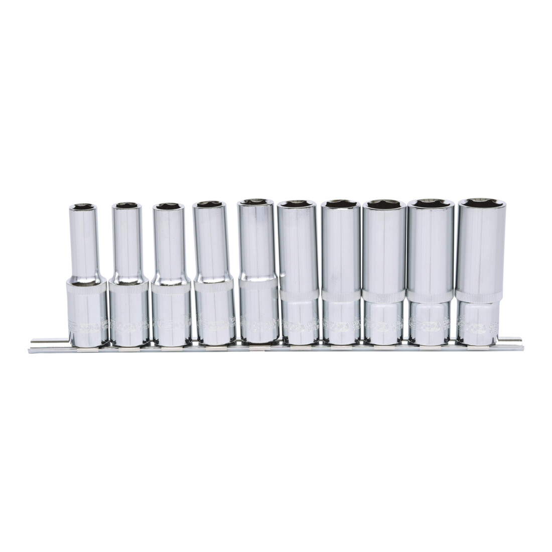 KS TOOLS 1/2' Jeu de douilles 6 pans CHROMEplus, longues, 10 pcs. 10-19mm