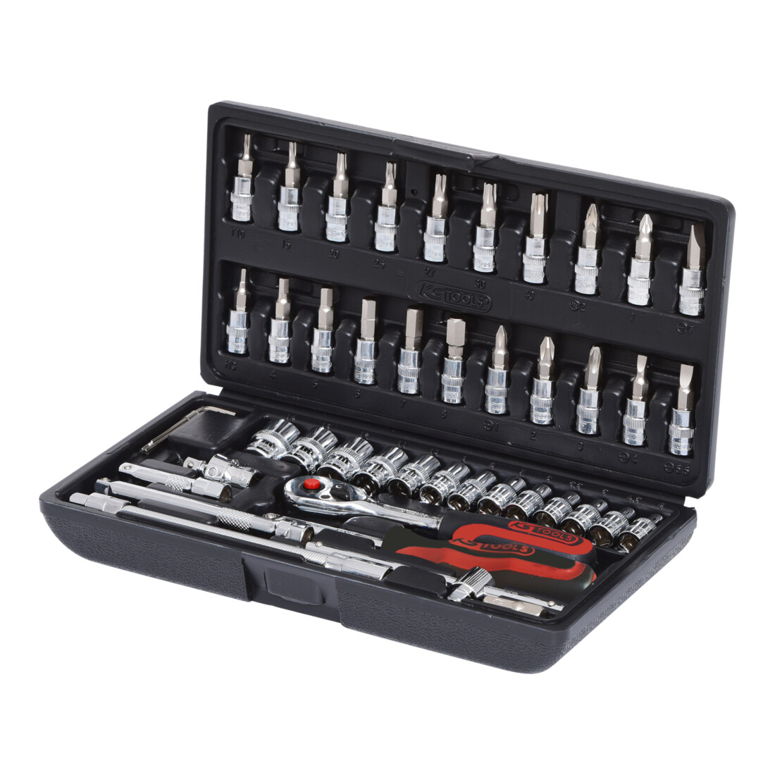 KS TOOLS 1/4' CHROMEplus Coffret de douilles, 46 pcs.