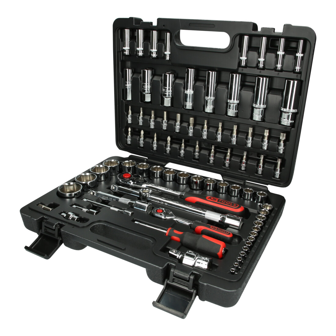KS TOOLS 1/4'+1/2' CHROMEplus Coffret de douilles, 78 pcs.