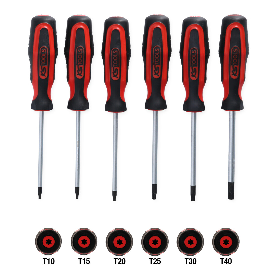 KS TOOLS Jeu de tournevis ERGOTORQUEplus, 6 pcs., Torx