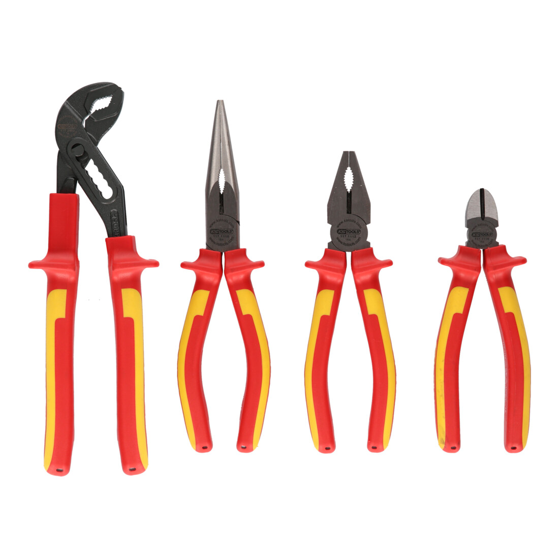 KS TOOLS Jeu de pinces ERGOTORQUE VDE, 4 pzs. variante 1