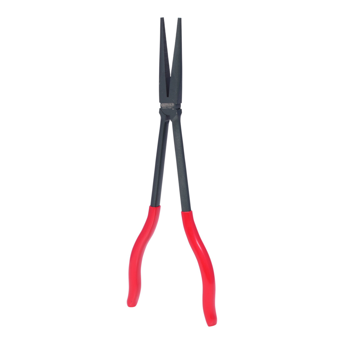 KS TOOLS Pince électronique extra-longue à bec demi-rond droit, 270mm