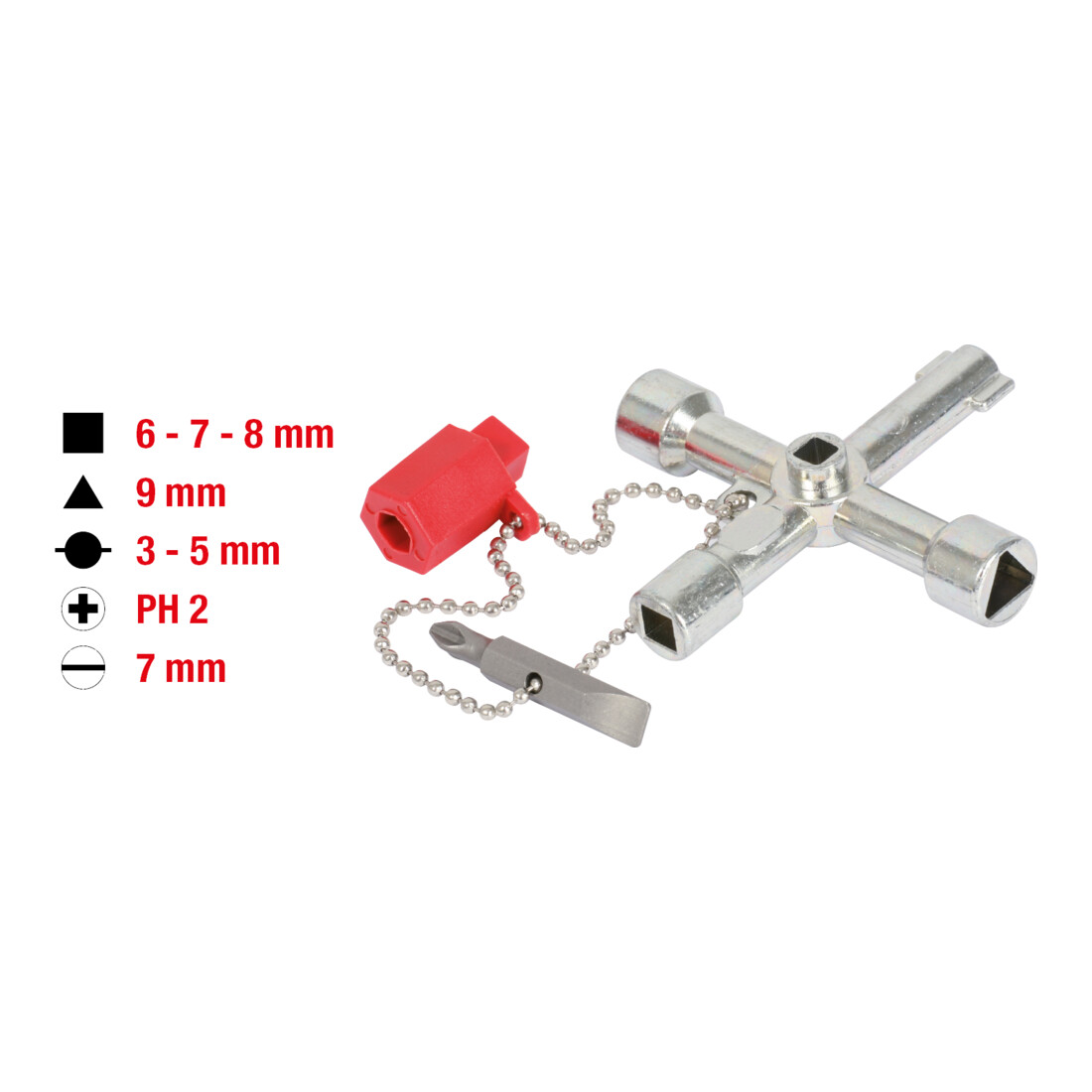 KS TOOLS Clé universelle pour armoire électrique, 71mm