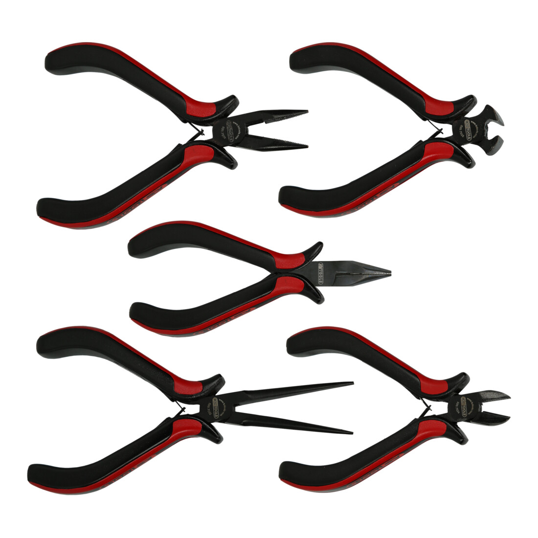 KS TOOLS Jeu de pinces électroniques, 5 pcs.