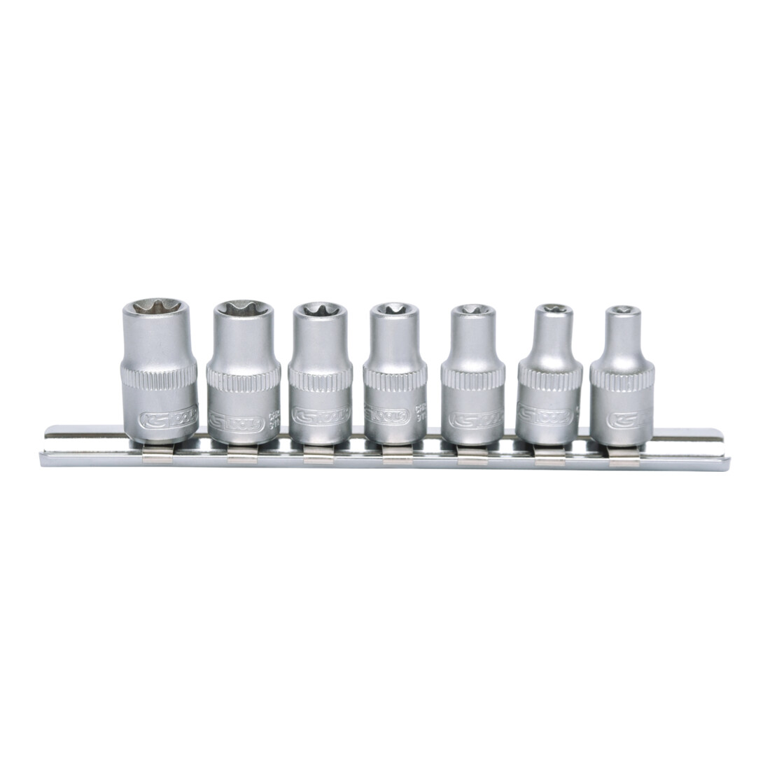 KS TOOLS 1/4' Jeu de douilles Torx E, 7 pcs., E4-E11