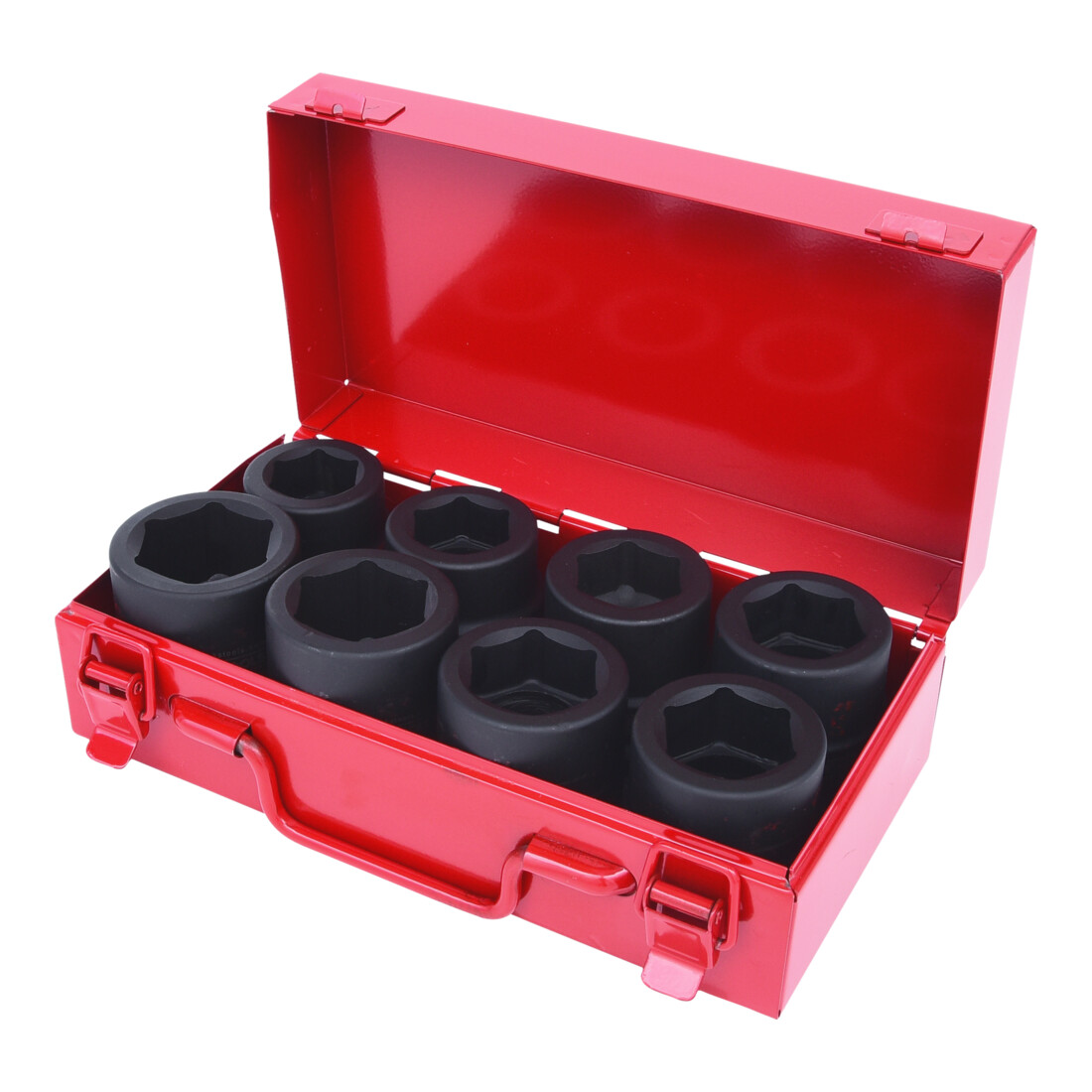 KS TOOLS 1' Jeu de douilles à chocs 6 pans, courtes, 8 pcs.