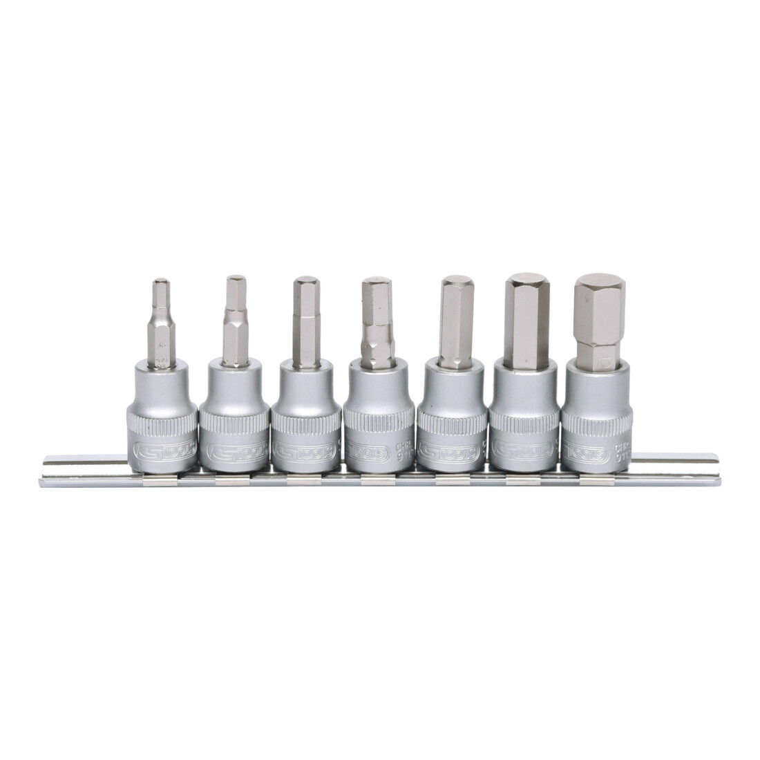 KS TOOLS 3/8' Jeu de douilles tournevis 6 pans intérieur, 7 pcs.