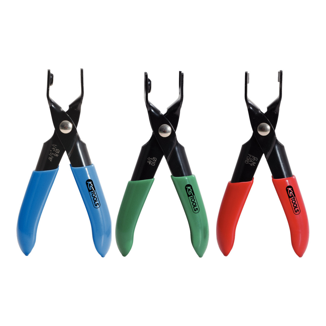 KS TOOLS Jeu de pinces à durites de carburants, 3 pcs.