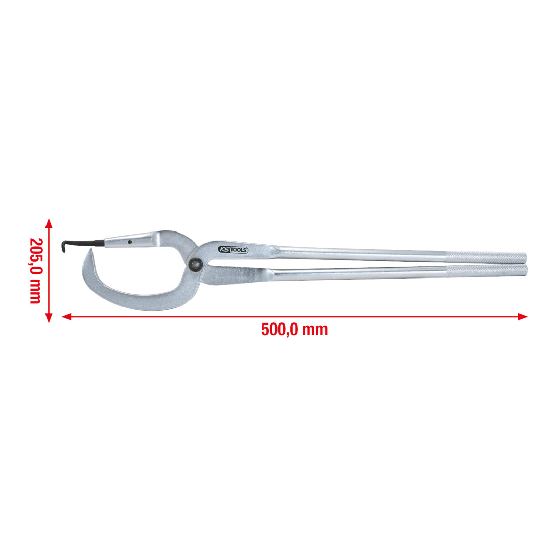KS TOOLS Pince pour ressort de freins PL, 500mm