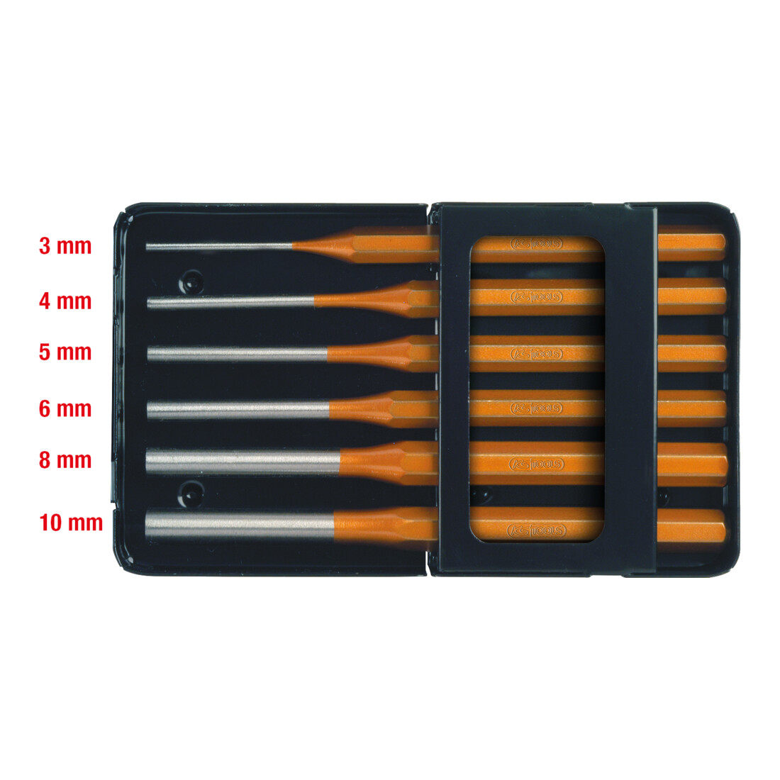 KS TOOLS Jeu de chasse-goupilles, 6 pcs.