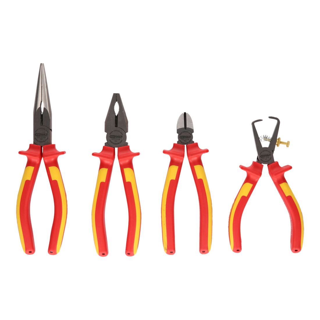 KS TOOLS Jeu de pinces ERGOTORQUE VDE, 4 pcs. variante 2