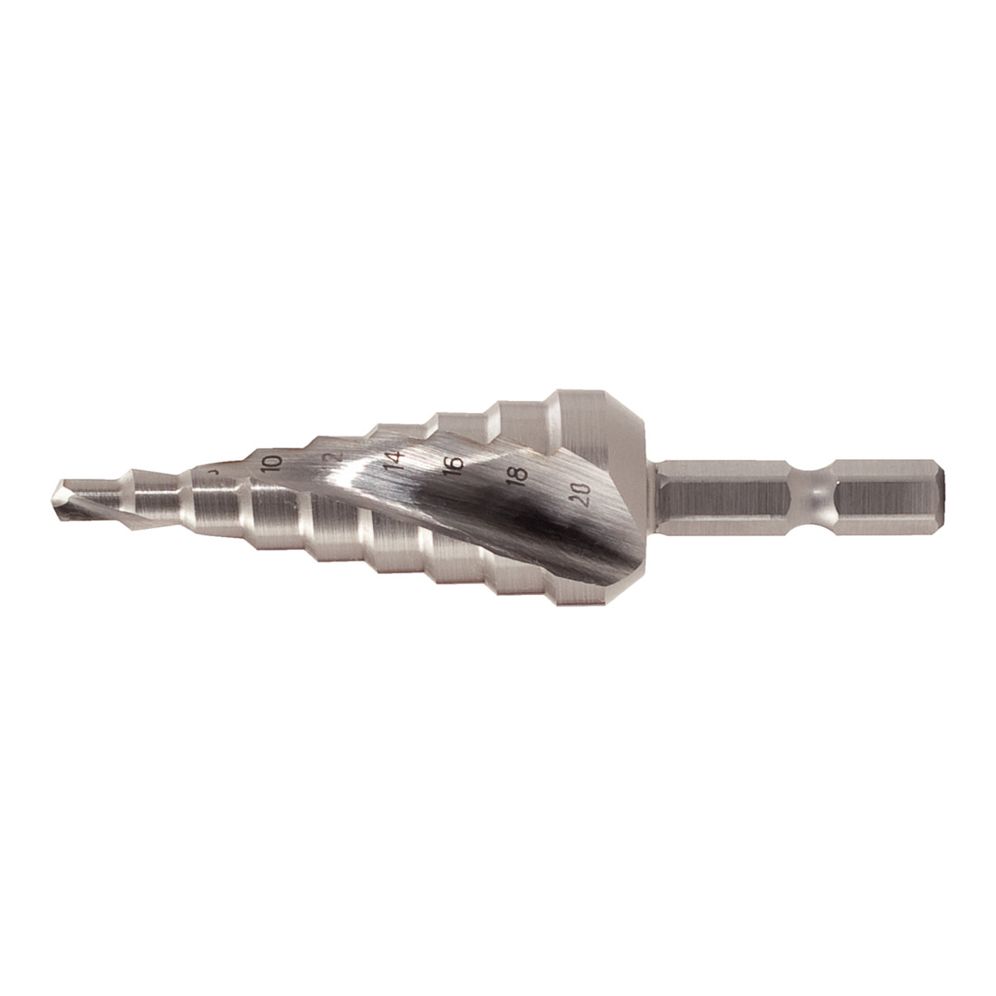 KS TOOLS 1/4' Forets étagés HSS sur porte-embouts,Ø 4-30mm, 14 etages