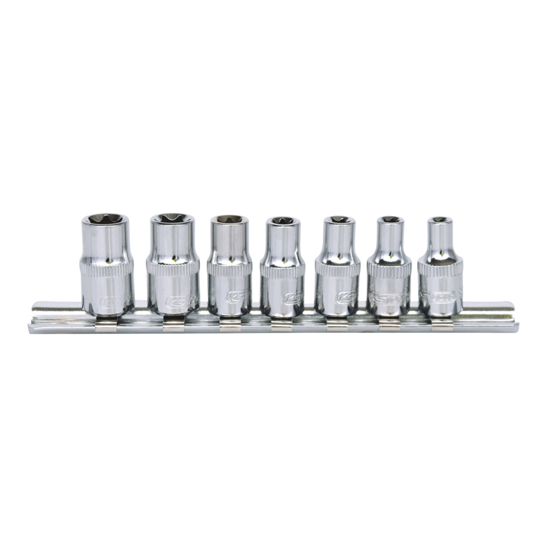 KS TOOLS 1/4' Jeu de douilles Torx E CHROMEplus, 7 pcs.