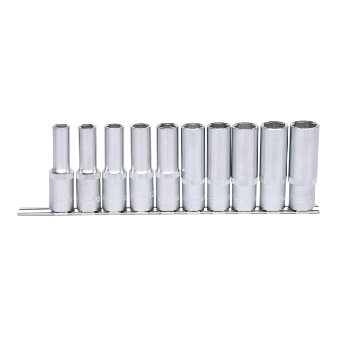KS TOOLS 1/2' Jeu de douilles 6 pans, longues, 10 pcs. 10-19 mm