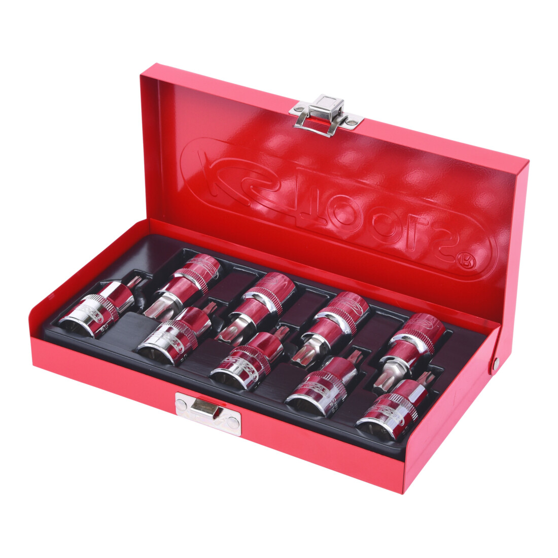 KS TOOLS 1/2' eu de douilles tournevis Torx CHROMEplus, 9 pcs. T20-T60