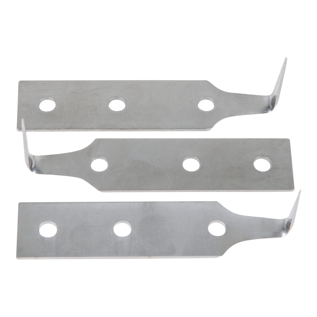 KS TOOLS Jeu de racloirs en acier inoxydable, longueur de lame 38mm, 3 pièces