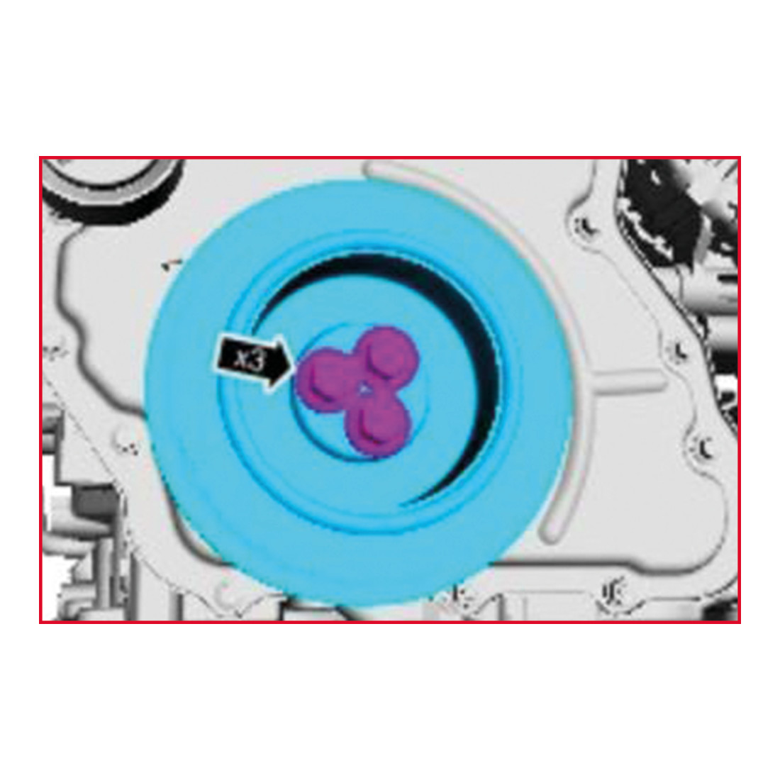 KS TOOLS Clé de maintien pour poulie pour Ford, 600 mm