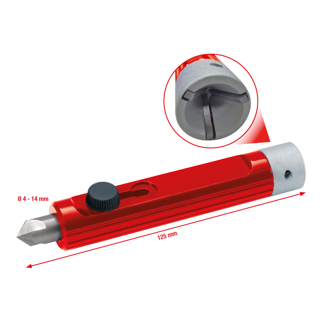KS TOOLS Ebavureur intérieur et extérieur, pour Ø 4-14 mm