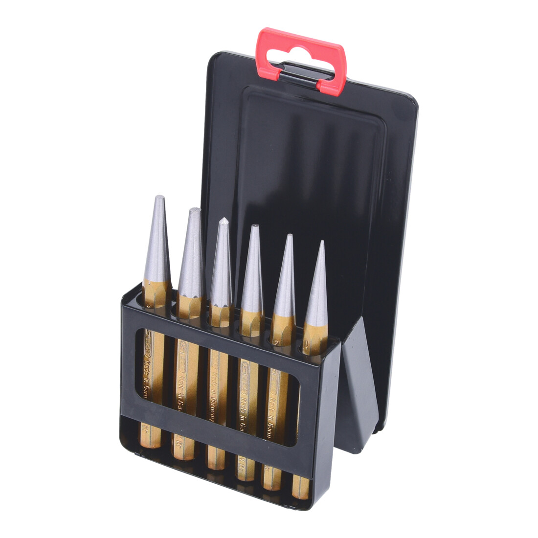 KS TOOLS Jeu de chasses, 6 pcs. dans son coffret de rangement métallique