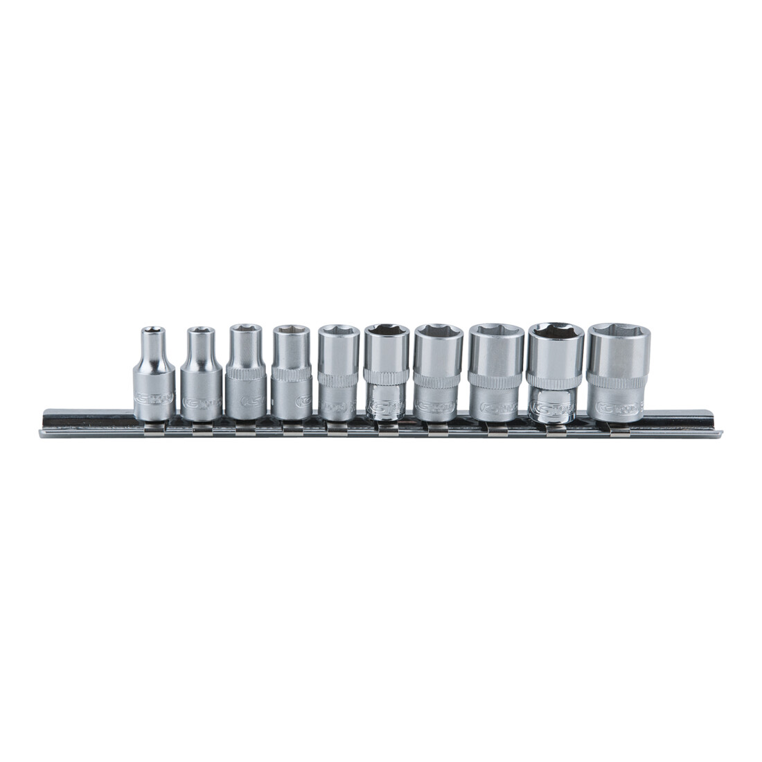 KS TOOLS 1/4' Jeu de douilles 6 pans, 10 pcs. 4-13 mm