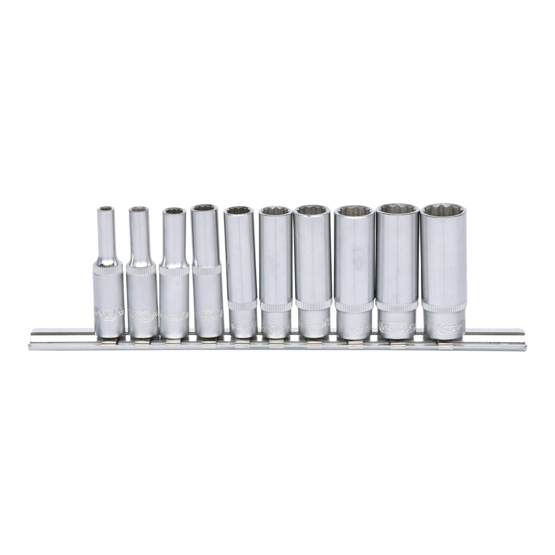 KS TOOLS 1/4' Jeu de douilles 12 pans, longues, 10 pcs.