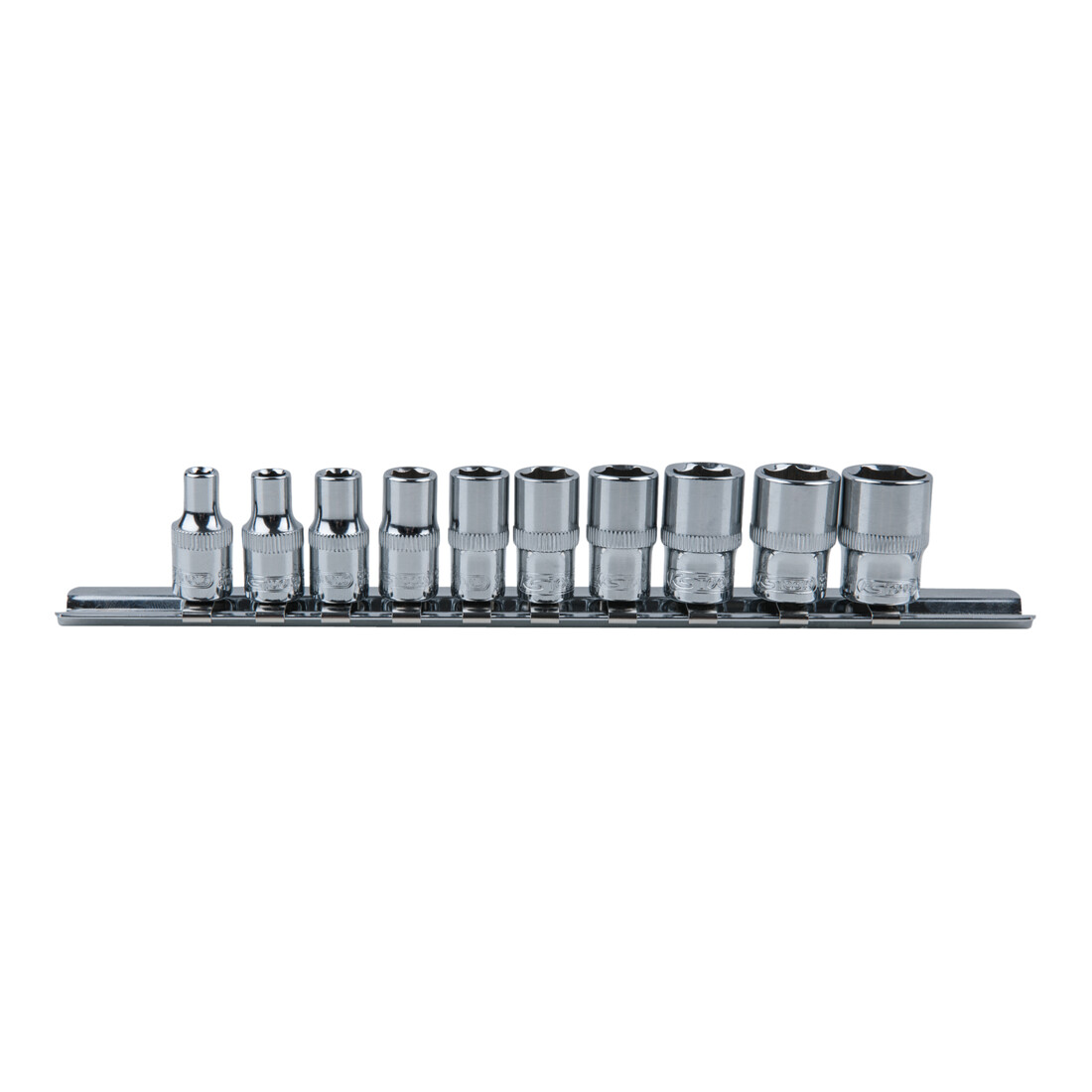 KS TOOLS 1/4' Jeu de douilles 6 pans CHROMEplus, 10 pcs. 4-13 mm