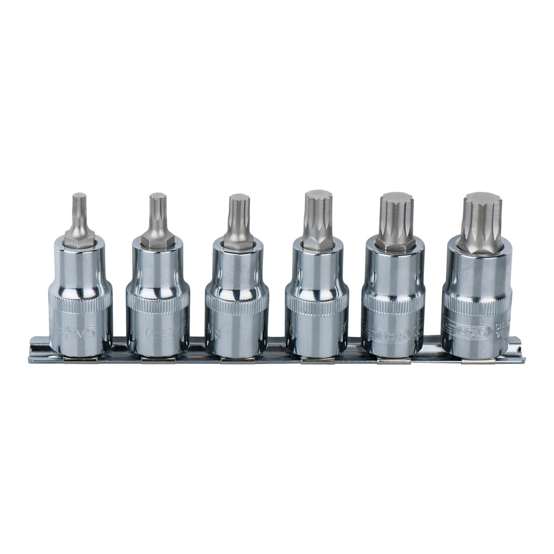 KS TOOLS 1/4' CHROMEplus Jeu de douilles tournevis XZN, 6 pcs.
