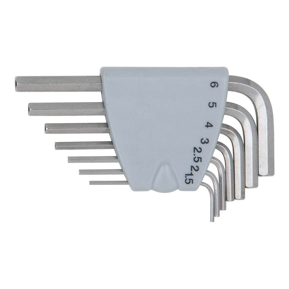 KS TOOLS Jeu de clés mâles coudées pour vis 6 pans, EDELSTAHL, 7 pcs.