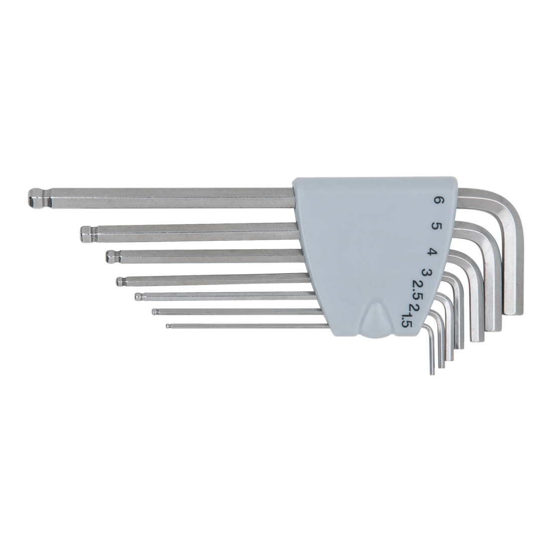 KS TOOLS Jeu de clés mâles coudées pour vis 6 pans, EDELSTAHL, 7 pcs.