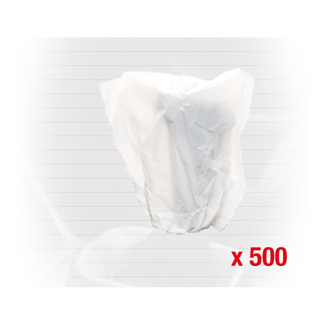 KS TOOLS Protèges-pommeaux de vitesse jetables, blanc, pack de 500