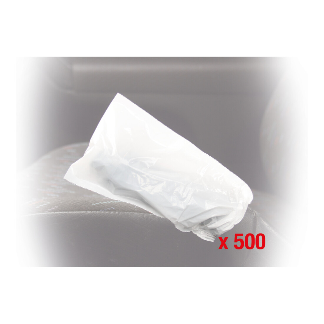 KS TOOLS Protèges-pommeau de frein à main jetable, blanc, pack de 500