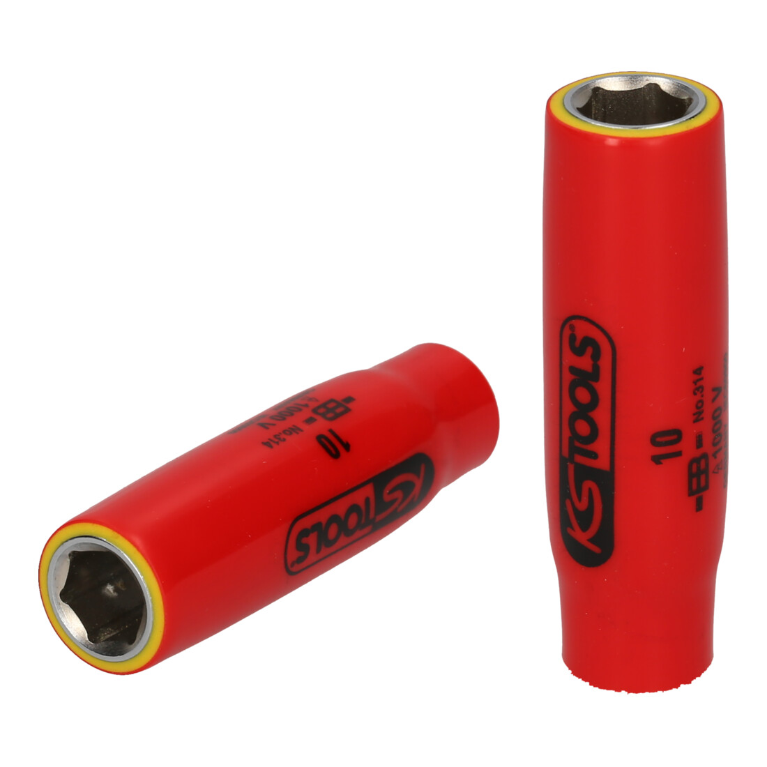 KS TOOLS Douille 1/4' avec isolation protectrice, 7mm, longue