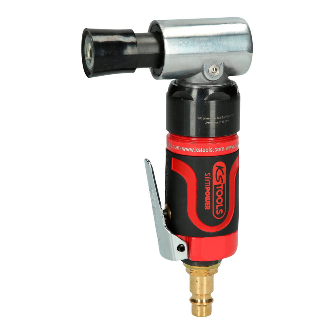 KS TOOLS SlimPOWER mini meuleuse à air pour petits tampons, 19000 tr/min