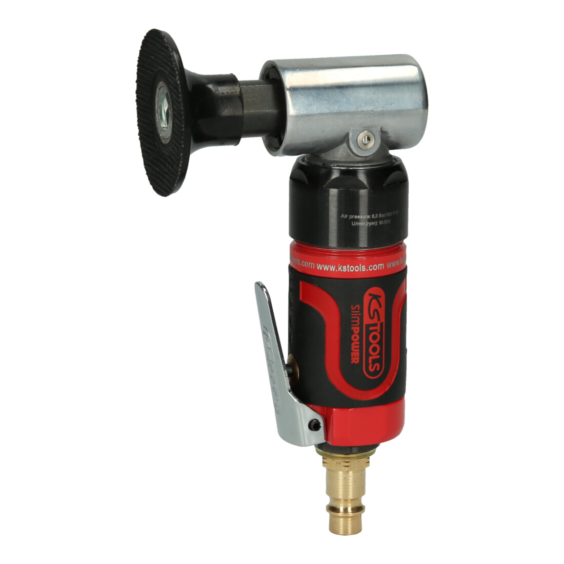 KS TOOLS SlimPOWER mini meuleuse à air pour gros tampons, 19000 tr/min