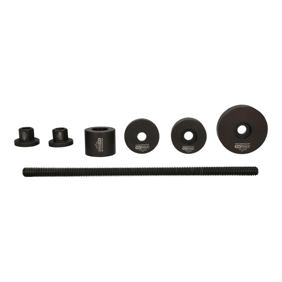 KS TOOLS Jeu d'outils à roulements silencieux pour l'essieu arrière de Fiat, 7 pcs.