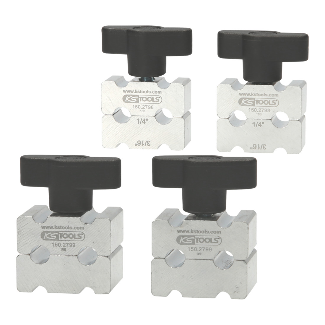 KS TOOLS Jeu d'outils de torsion de conduite de frein, 4 pcs.