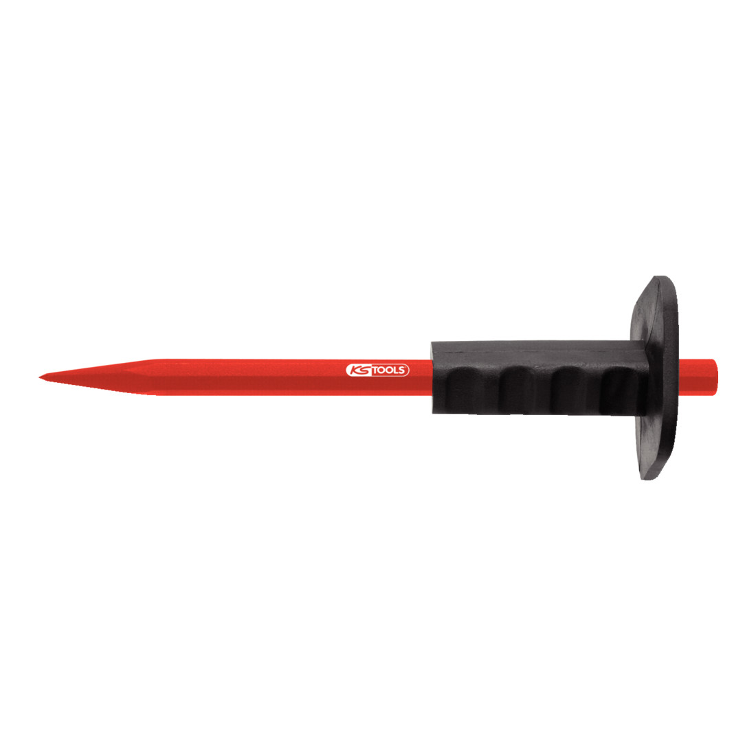 KS TOOLS Ciseau à bois avec poignée de protection des mains, 8 pointes, 500 mm