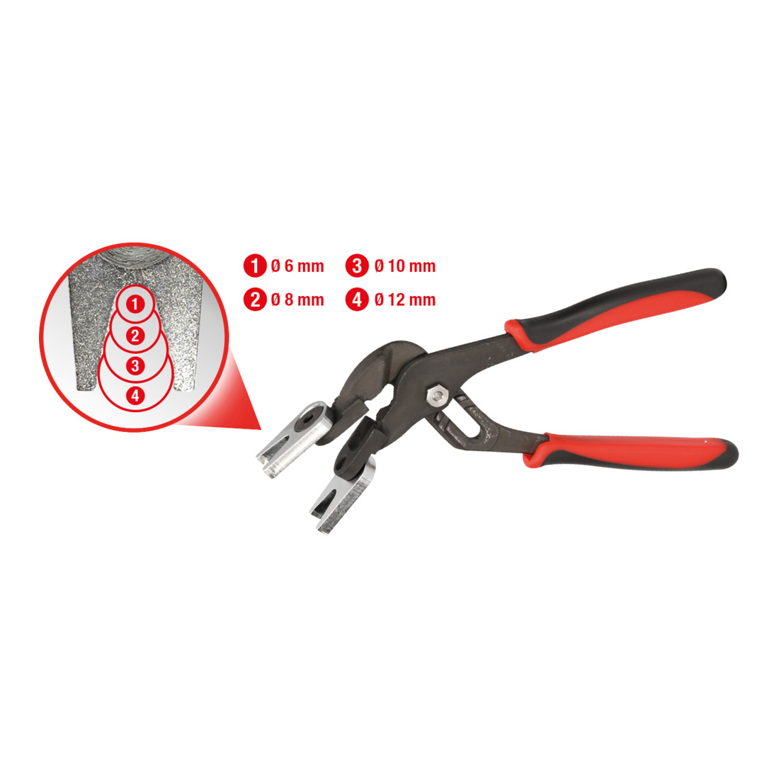 KS Tools - Pince à démonter les raccords rapides à air comprimé, 6-12 mm
