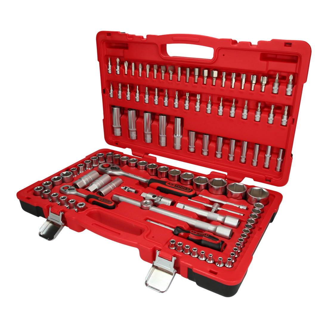 KS TOOLS Jeu de clés à douille 1/4'+1/2', 110 pcs