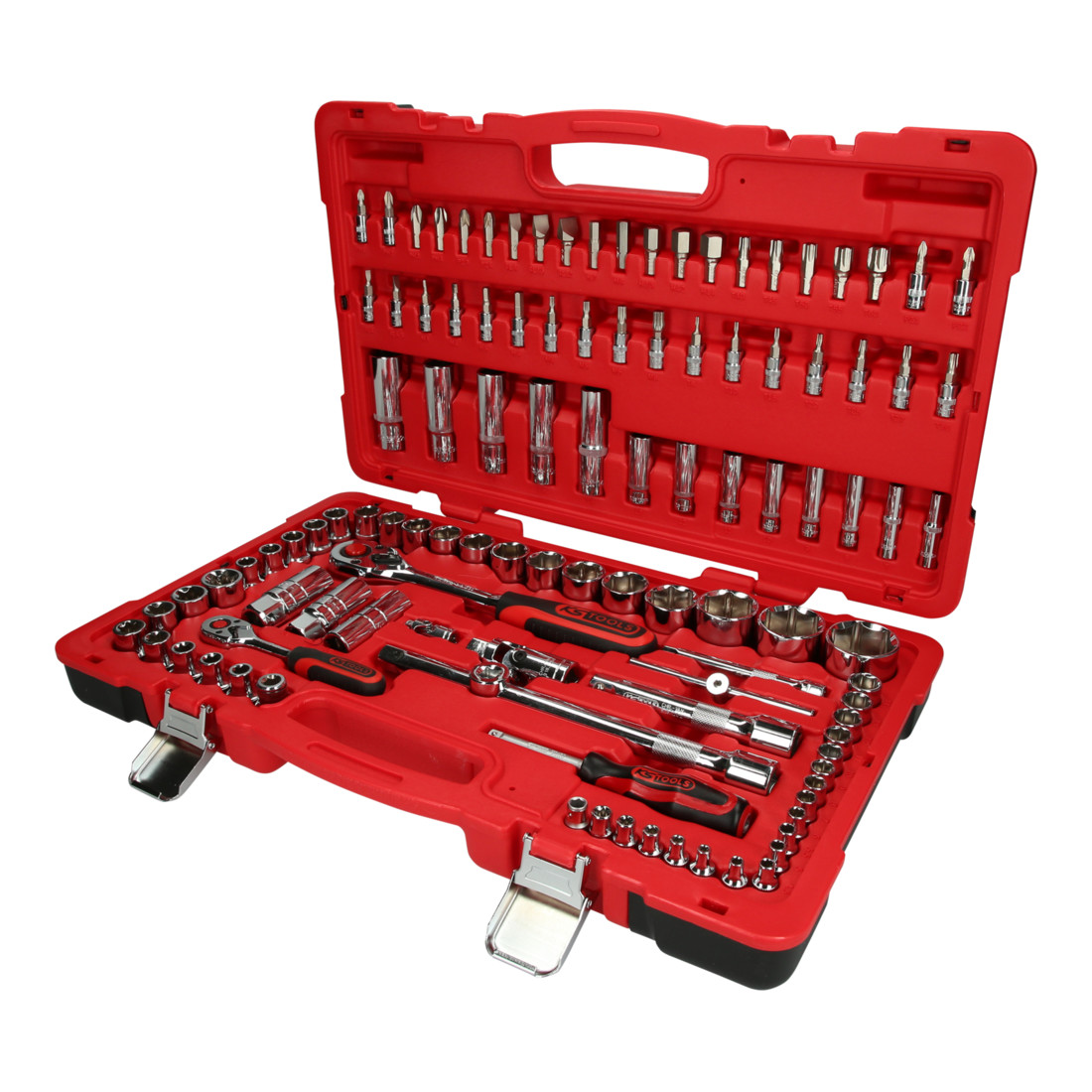 KS TOOLS 1/4'+1/2' CHROMEplus set de clés à douille, 110 pcs.