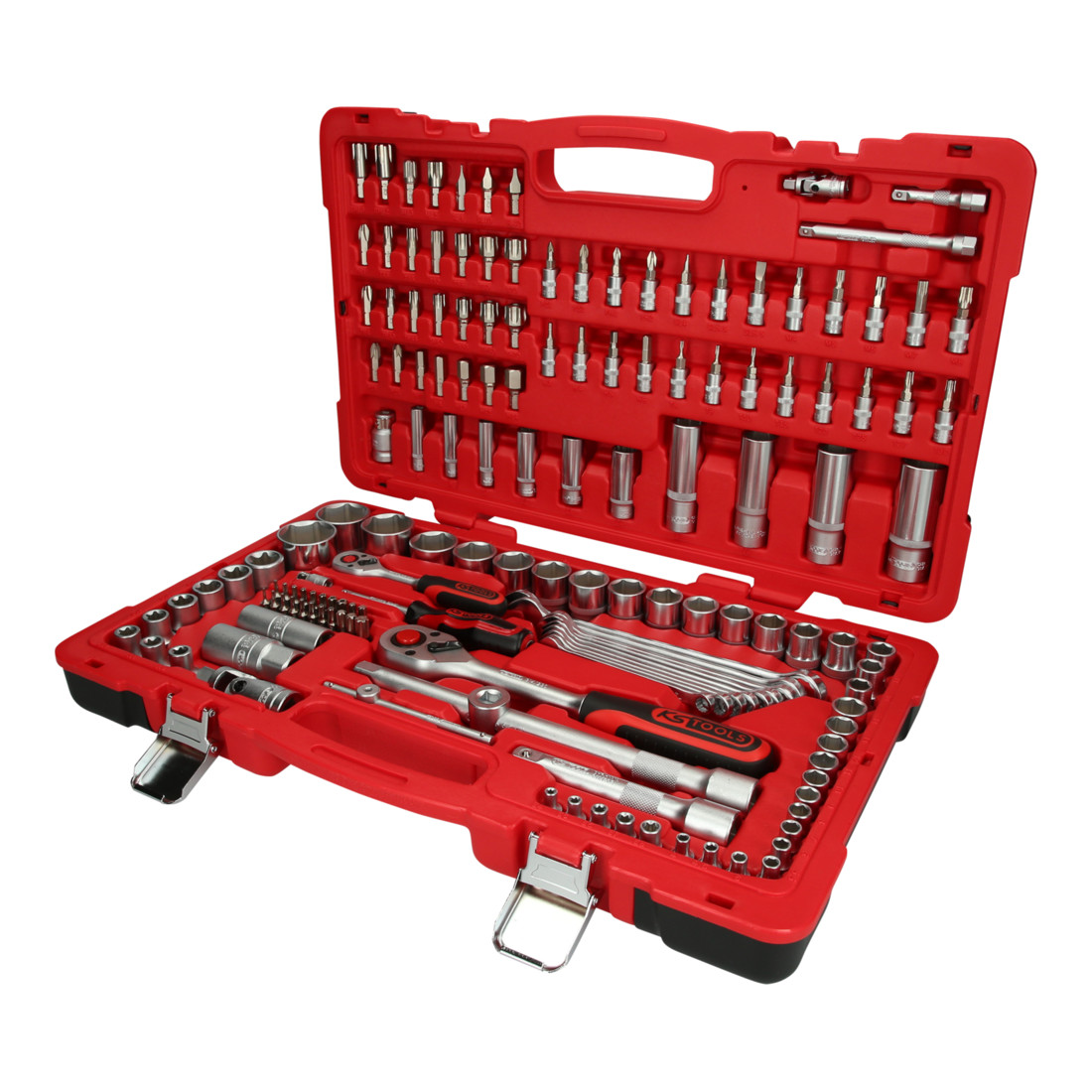 KS TOOLS Jeu de clés à douille 1/4'+1/2', 151 pcs