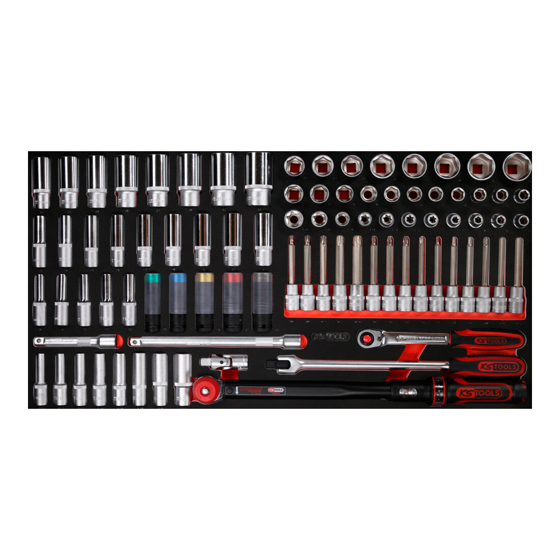 KS TOOLS SCS 1/2' Module de douilles, 86 pcs, modules système 1.1/3