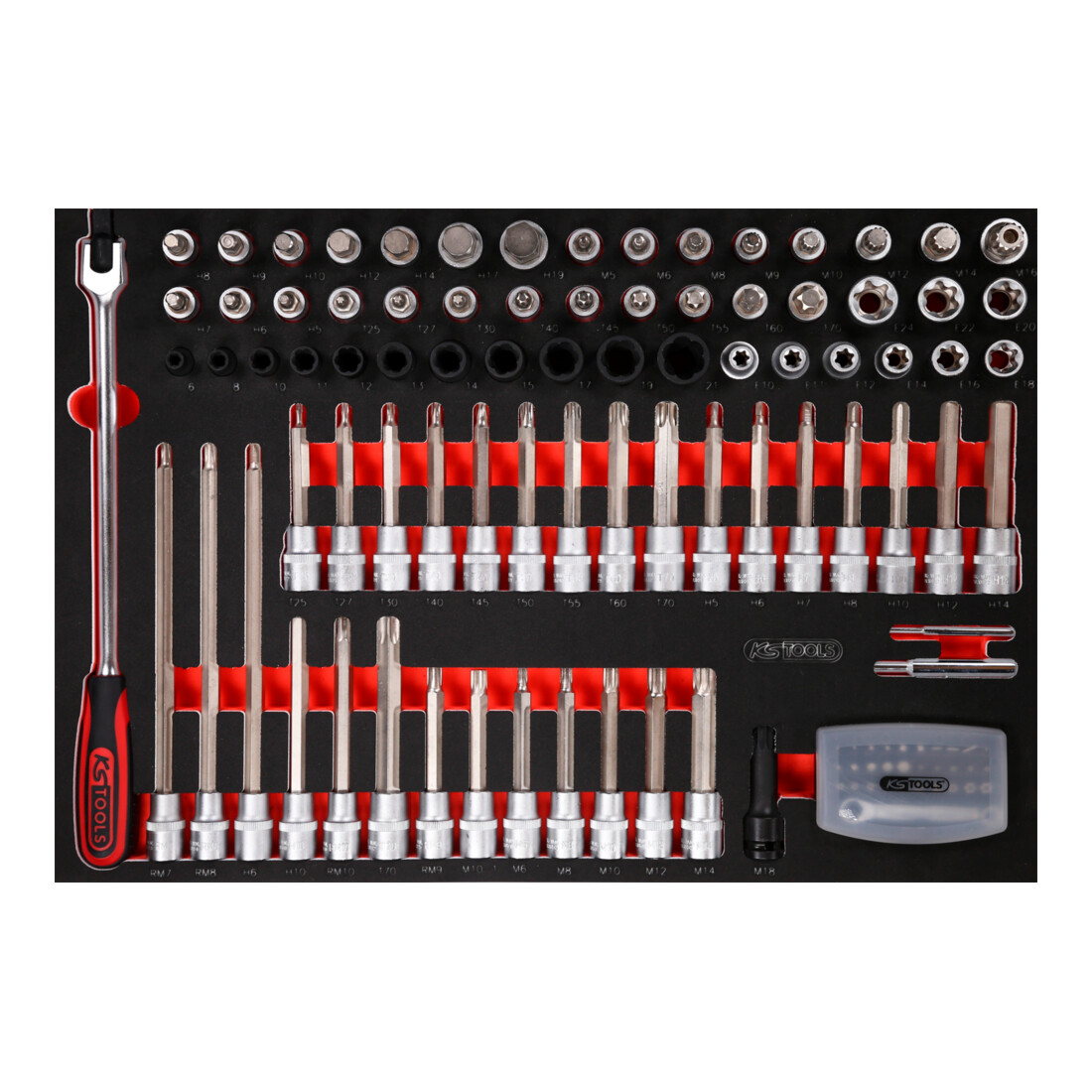 KS TOOLS SCS 1/2' Module de douilles, 111 pcs, modules système 1/1