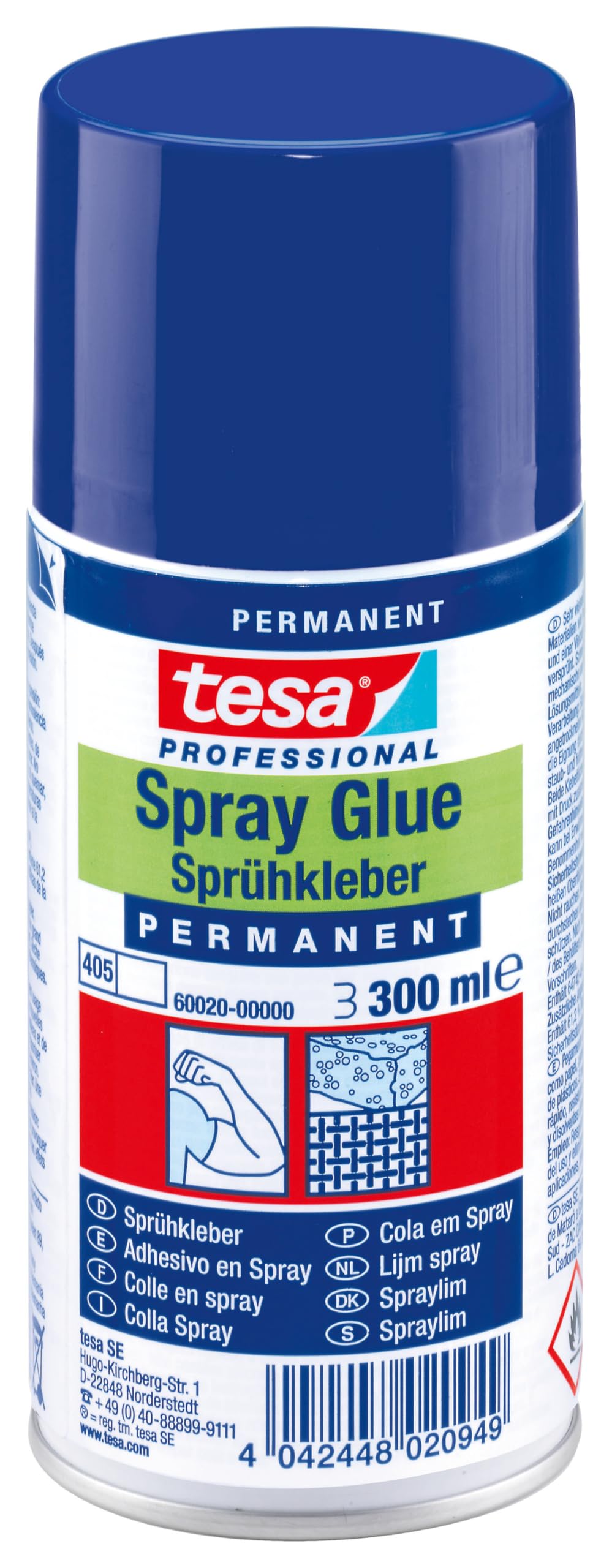 TEAC tesa Professional Sprühkleber Permanent 300ml farblos