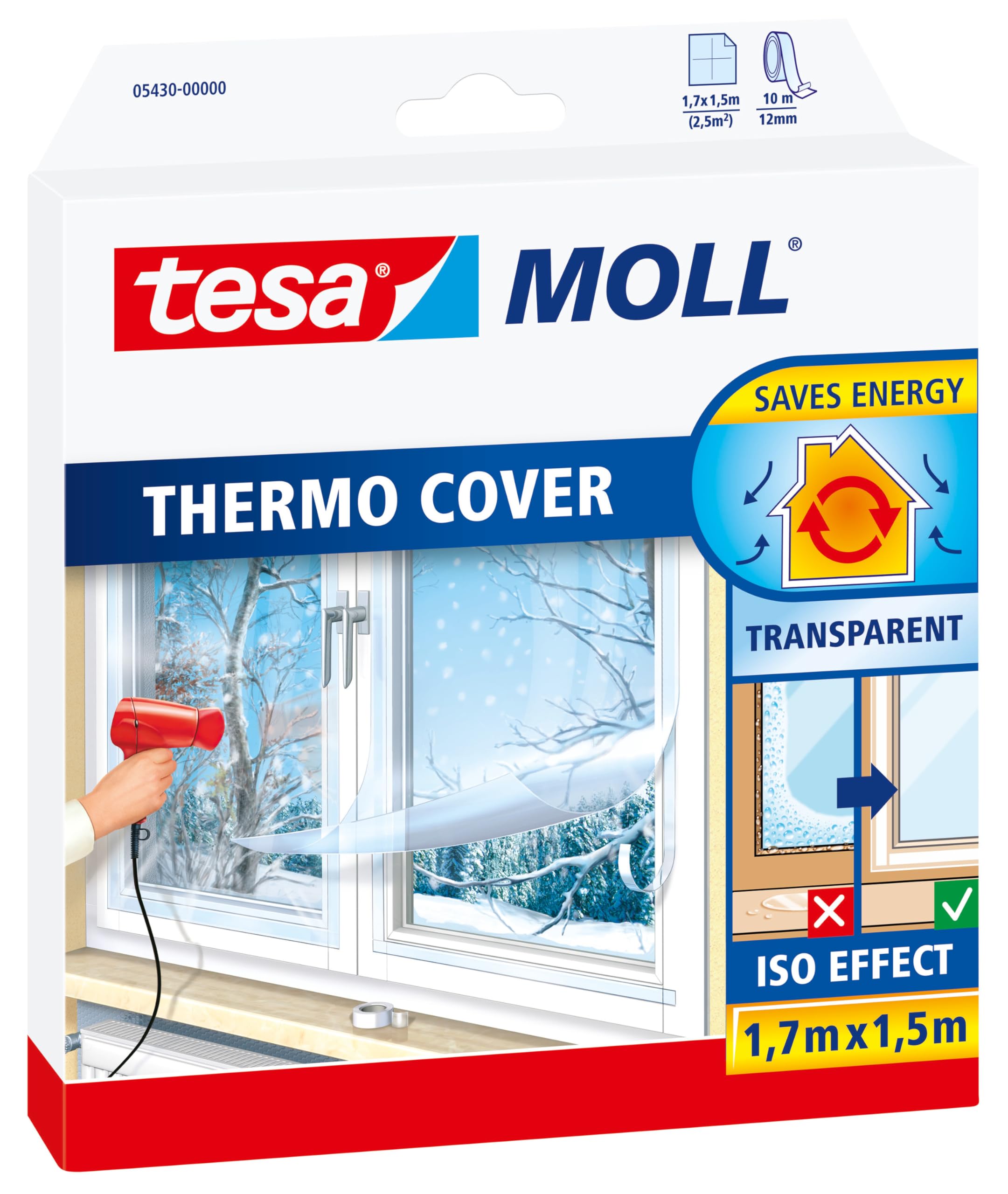 TEAC tesa INSULATION Isolierfolie 170cmx150cm transparent
