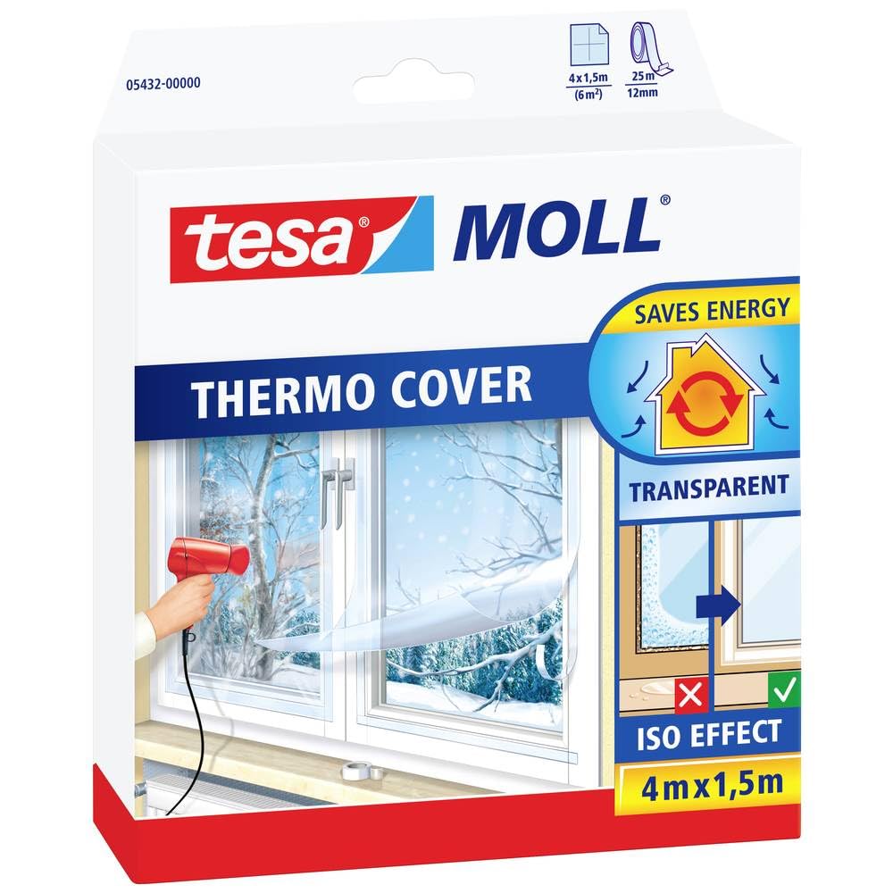 TEAC tesa INSULATION Isolierfolie, 400 cm x 150 cm, transparent