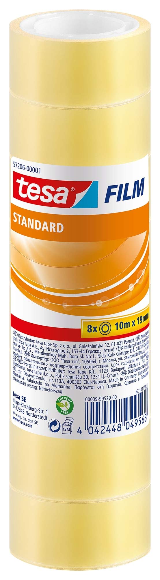 TEAC tesafilm Standard 8 Rollen 10m x 19mm