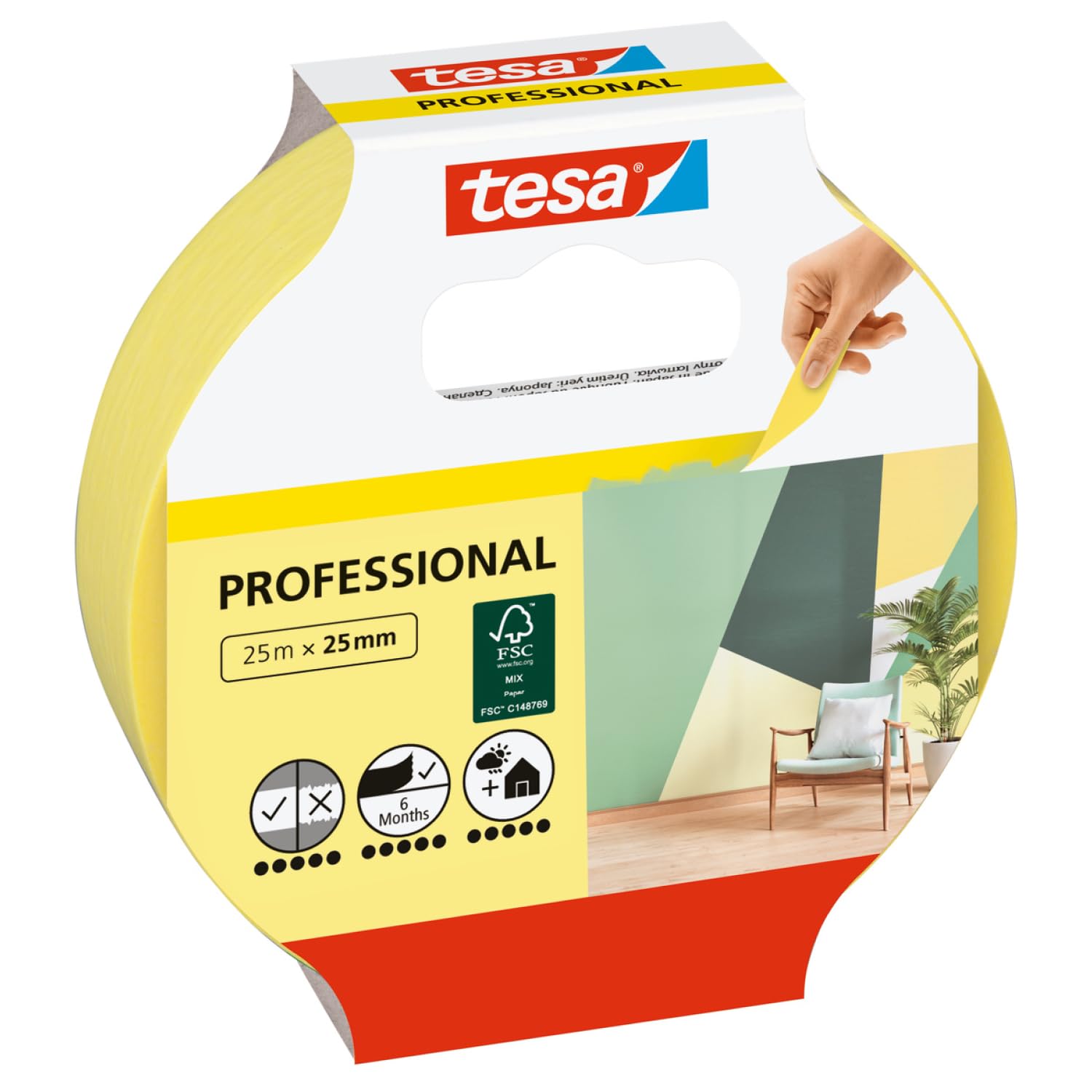 TEAC tesa Malerband Professional 25m x 25mm
